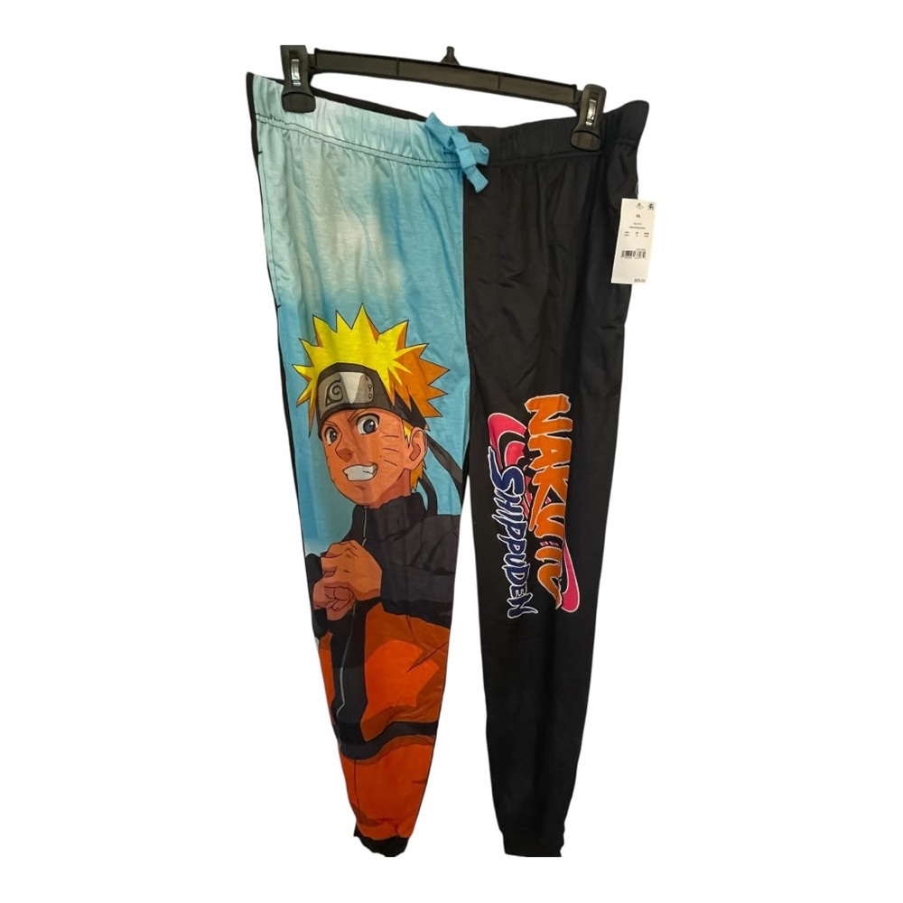 Naruto Jogger Pants - Black, blue and orange - Picture 1 of 3